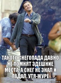 такого снегопада давно не помнят здешние места, а снег не знал и падал. утя-журе