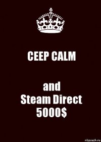 CEEP CALM and
Steam Direct
5000$