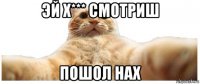 эй х*** смотриш пошол нах