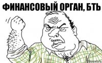 финансовый орган, бть