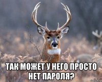  так может у него просто нет пароля?