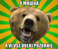 я мишка a vi vse volki pozornie