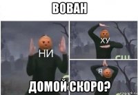 вован домой скоро?