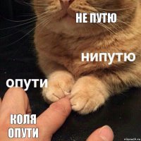 Не путю Коля опути