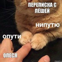 переписка с Лёшей Олеся