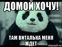 домой хочу! там виталька меня ждет