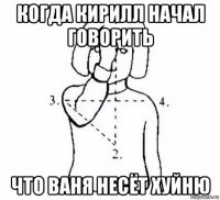 когда кирилл начал говорить что ваня несёт хуйню