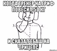 когда тренер на гриф повесил 50 кг и сказал ебаш на трицепс