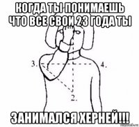 когда ты понимаешь что все свои 23 года ты занимался херней!!!