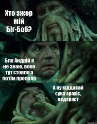 Хто зжер мій Біг-Боб? Бля Андрій я не знаю, воно тут стояло а потім пропало А ну віддавай сука арахіс, педераст