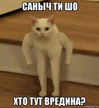 саныч ти шо хто тут вредина?