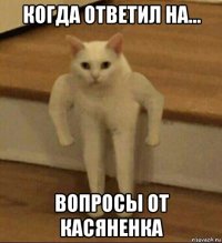 когда ответил на... вопросы от касяненка