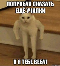 попробуй сказать ещё училки и я тебе вебу!