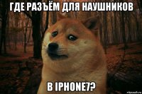 где разъём для наушников в iphone7?