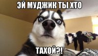 эй муджик ты хто тахой?!