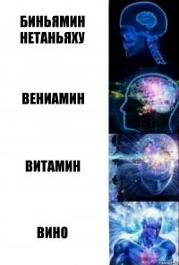 Биньямин Нетаньяху Вениамин Витамин вино