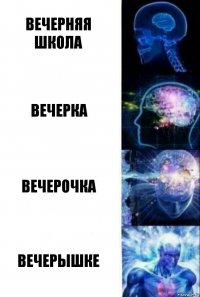 Вечерняя школа Вечерка Вечерочка Вечерышке