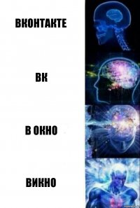 ВКонтакте ВК В окно Викно