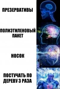 Презервативы Полиэтиленовый пакет Носок Постучать по дереву 3 раза