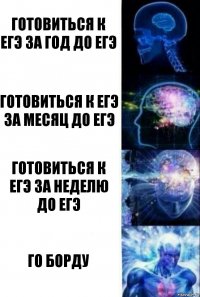 Готовиться к егэ за год до егэ Готовиться к егэ за месяц до егэ Готовиться к егэ за неделю до егэ го борду