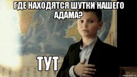 где находятся шутки нашего адама? 