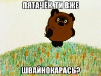 пятачёк, ти вже швайнокарась?