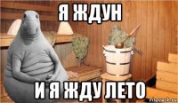 я ждун и я жду лето