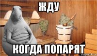 жду когда попарят