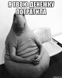 я твою денежку потратила 