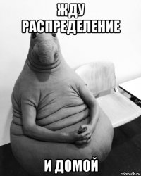 жду распределение и домой