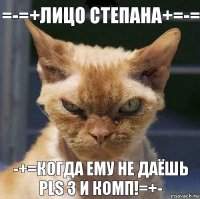 =-=+ЛИЦО СТЕПАНА+=-= -+=КОГДА ЕМУ НЕ ДАЁШЬ PLS 3 И КОМП!=+-