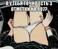 а у тебя точно есть 3 отметки на 907? 