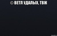 © ветл удалых, твж 