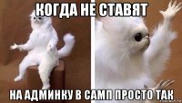 когда не ставят на админку в самп просто так