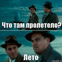 Что там пролетело? Лето