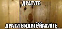 дратуте дратуте идите нахуйте