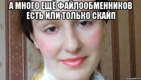 а много ещё файлообменников есть или только скайп 