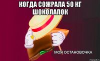 когда сожрала 50 кг шоколапок 