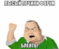 лысый почини форум блеять!