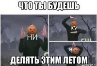 что ты будешь делять этим летом