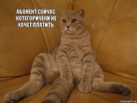 Абонент сейчас котегоричеки не хочет платить