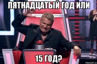 пятнадцатый год или 15 год?