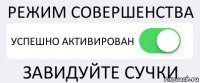 РЕЖИМ СОВЕРШЕНСТВА УСПЕШНО АКТИВИРОВАН ЗАВИДУЙТЕ СУЧКИ