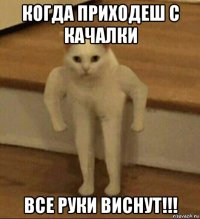 когда приходеш с качалки все руки виснут!!!