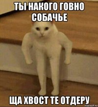 ты накого говно собачье ща хвост те отдеру