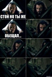 Стой но ты же  обещал…     