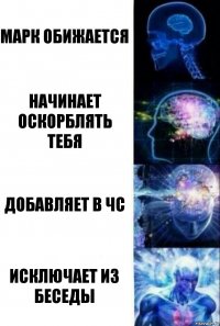 марк обижается начинает оскорблять тебя добавляет в чс ИСКЛЮЧАЕТ ИЗ БЕСЕДЫ