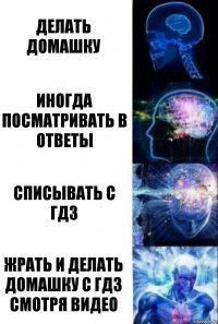 Делать домашку Иногда посматривать в ответы СПИСЫВАТЬ С ГДЗ ЖРАТЬ И ДЕЛАТЬ ДОМАШКУ С ГДЗ СМОТРЯ ВИДЕО