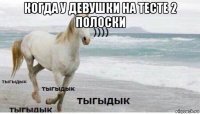 когда у девушки на тесте 2 полоски 