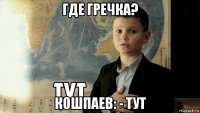 где гречка? кошпаев: - тут